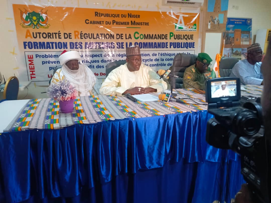 Dosso, 9 Juin 2026, ouverture officielle de l'atelier de formation  sur la promotion de l'application effective de la réglementation de la commande publique  au profit des Corps de Contrôle de l'Etat
