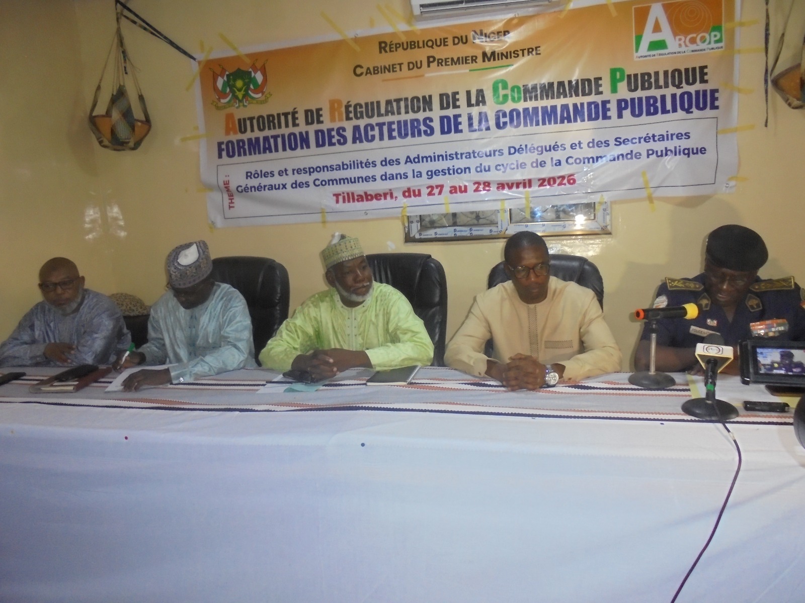 Ouverture officielle de l'atelier de formation des acteurs de la Commande Publique à Tillabéri